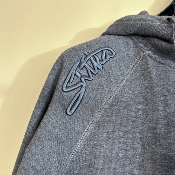 Sitka Unisex Grey zippered Hoodie size Large - Picture 2 of 10